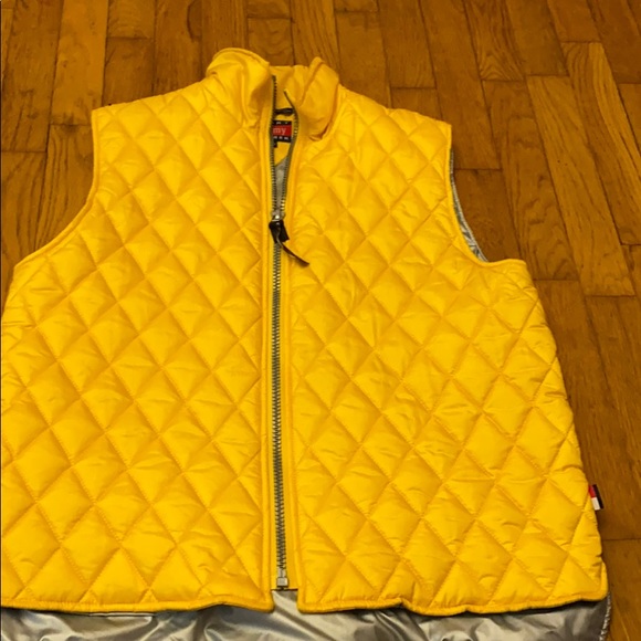 Tommy Hilfiger yellow puffy vest